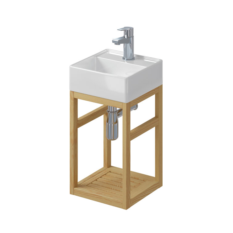 Latitude Run Kartal 280Mm Wall Mounted Bathroom Vanity with Solid Wood